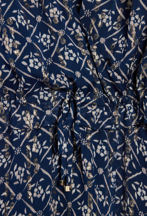 Robe longue à motifs fleuris