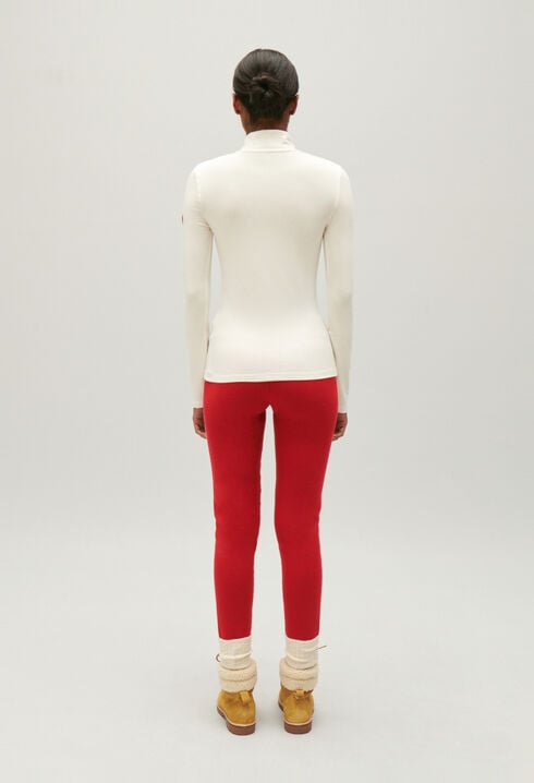 T-shirt with high neck