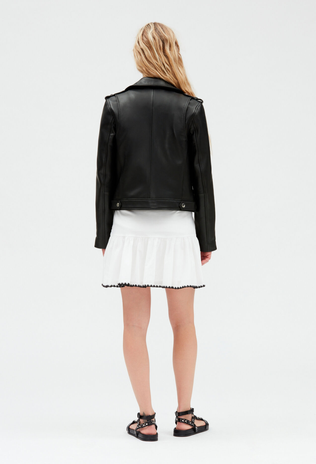 Blouson cuir noir