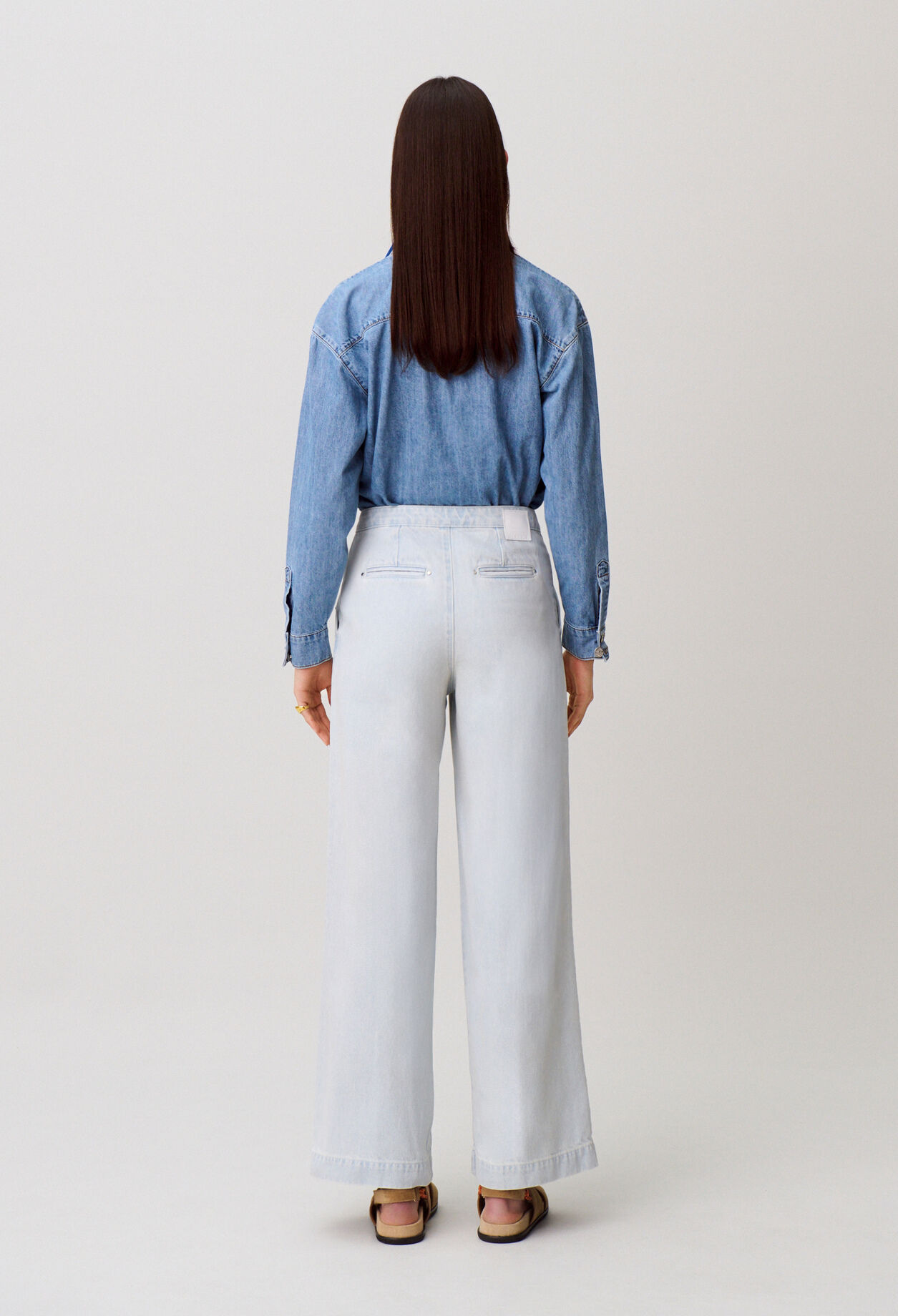 Jean &agrave; pont denim