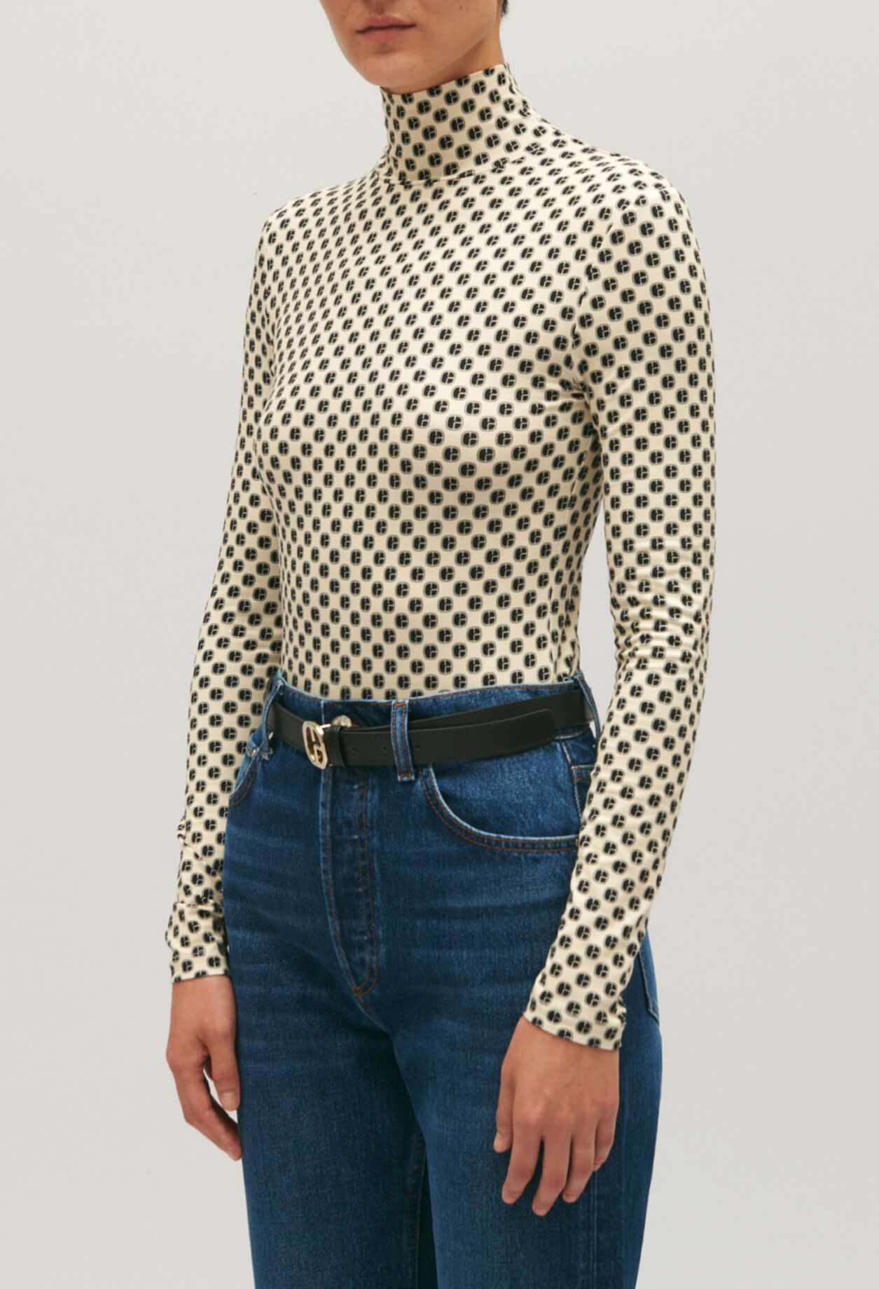 Pull imprimé monogramme CP