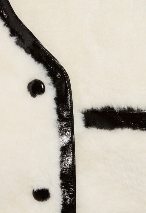 Veste ample fausse fourrure