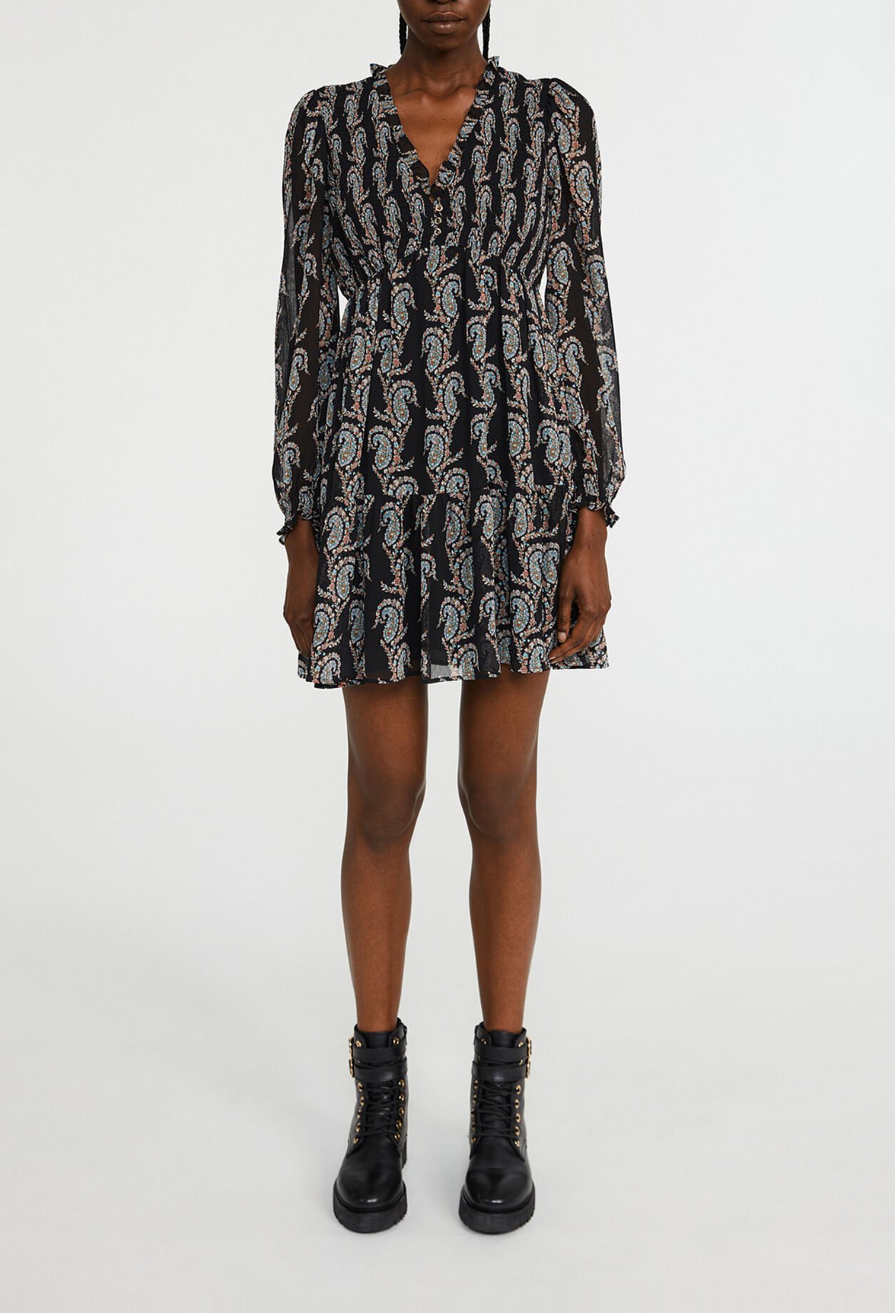 Robe courte imprimée