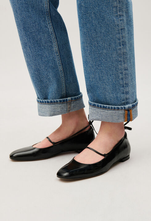 Ballerine cuir vernis