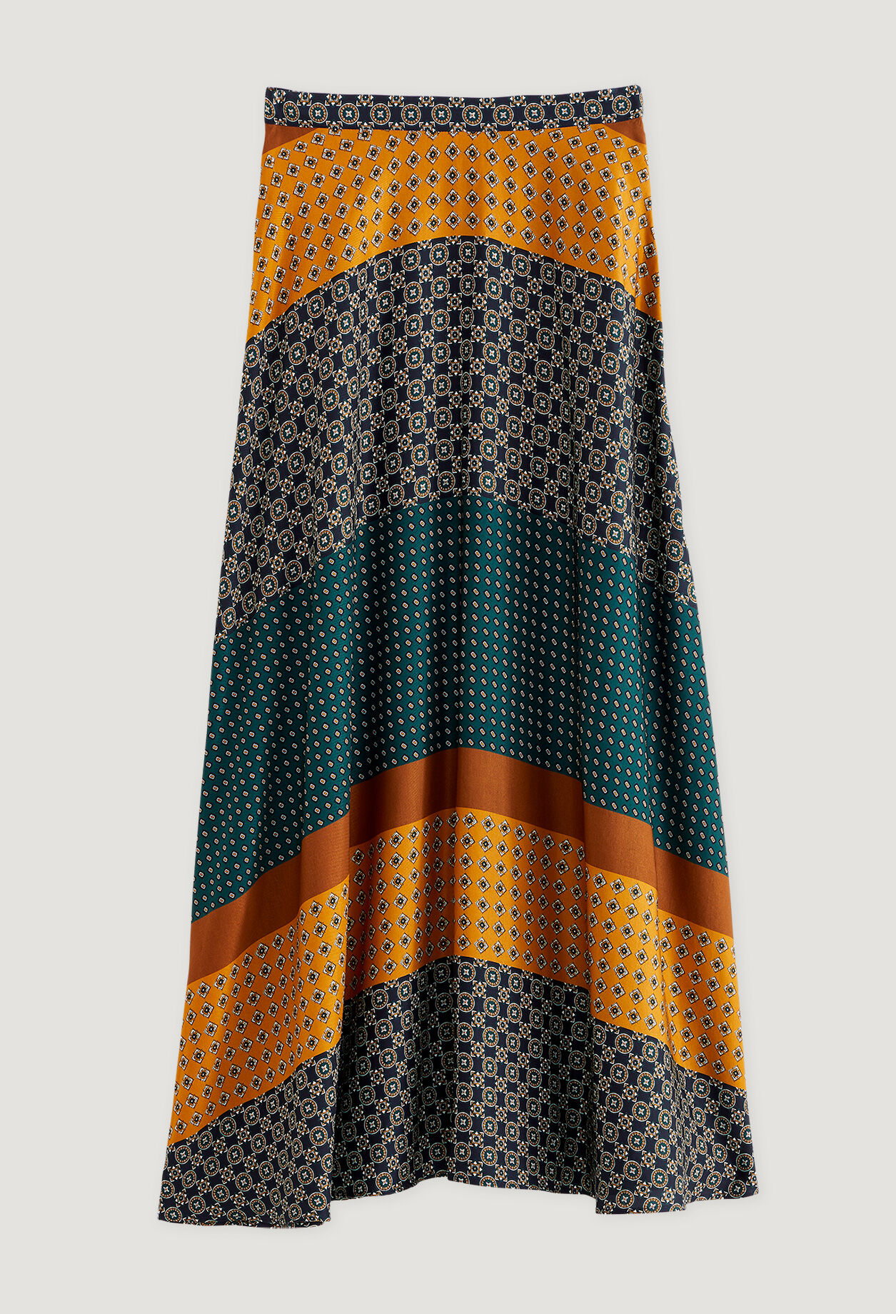 Long print skirt