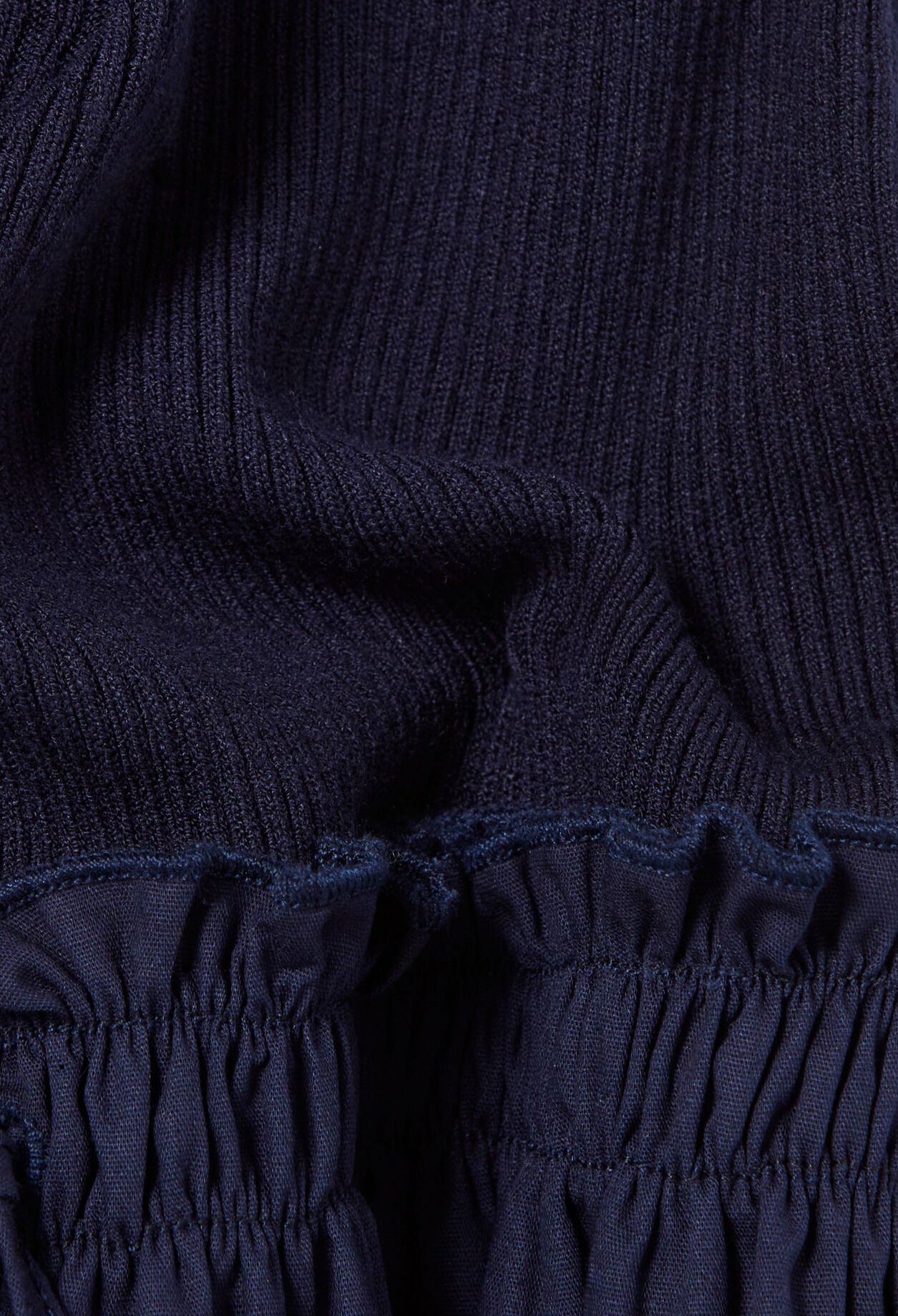 Robe bi-mati&egrave;re maille