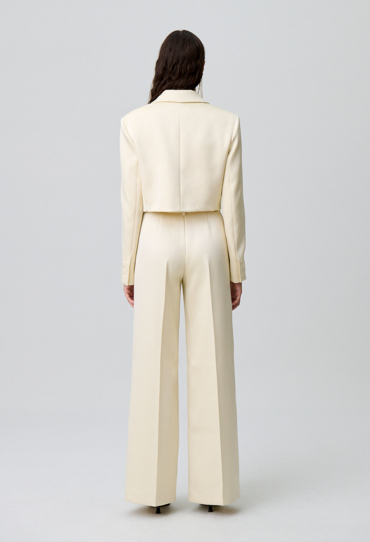 Tailored satin jacket