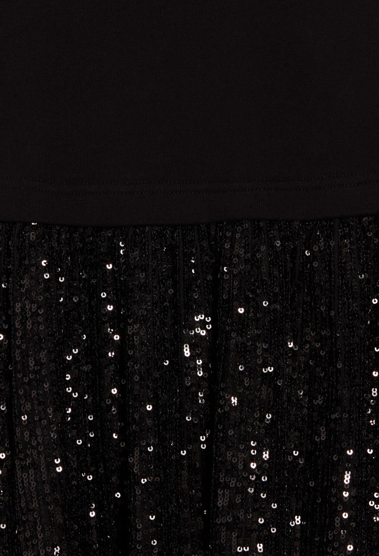 Robe Teli bimatière sequins noire