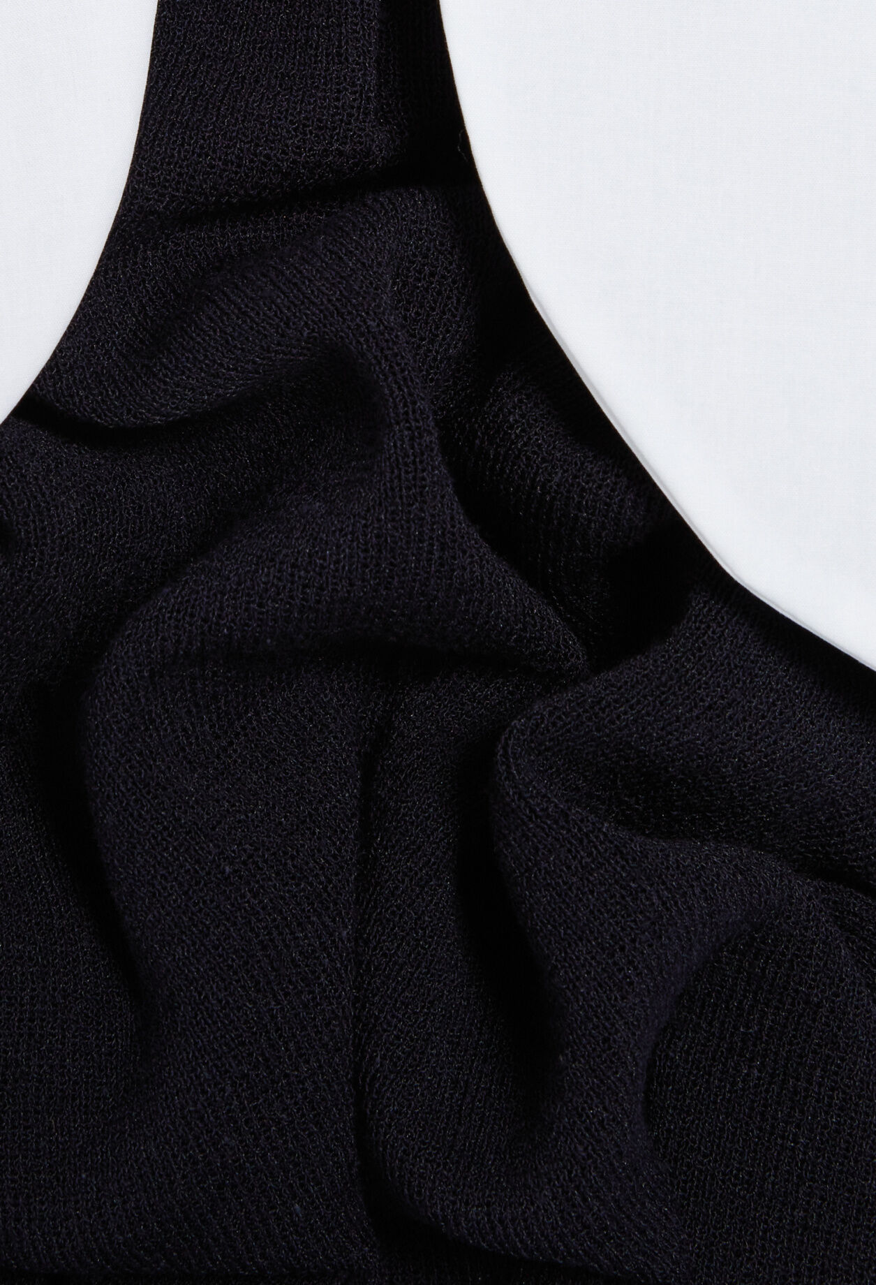 Navy short knitted dress