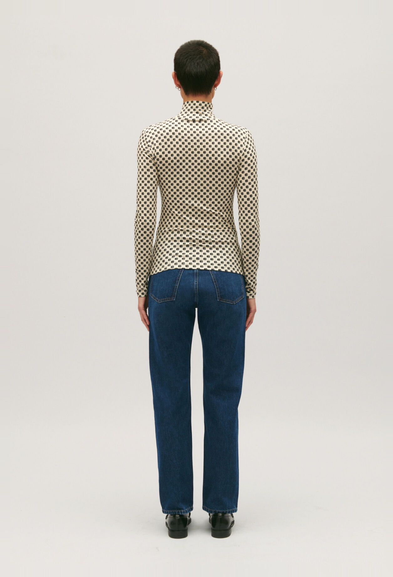 Pull imprimé monogramme CP