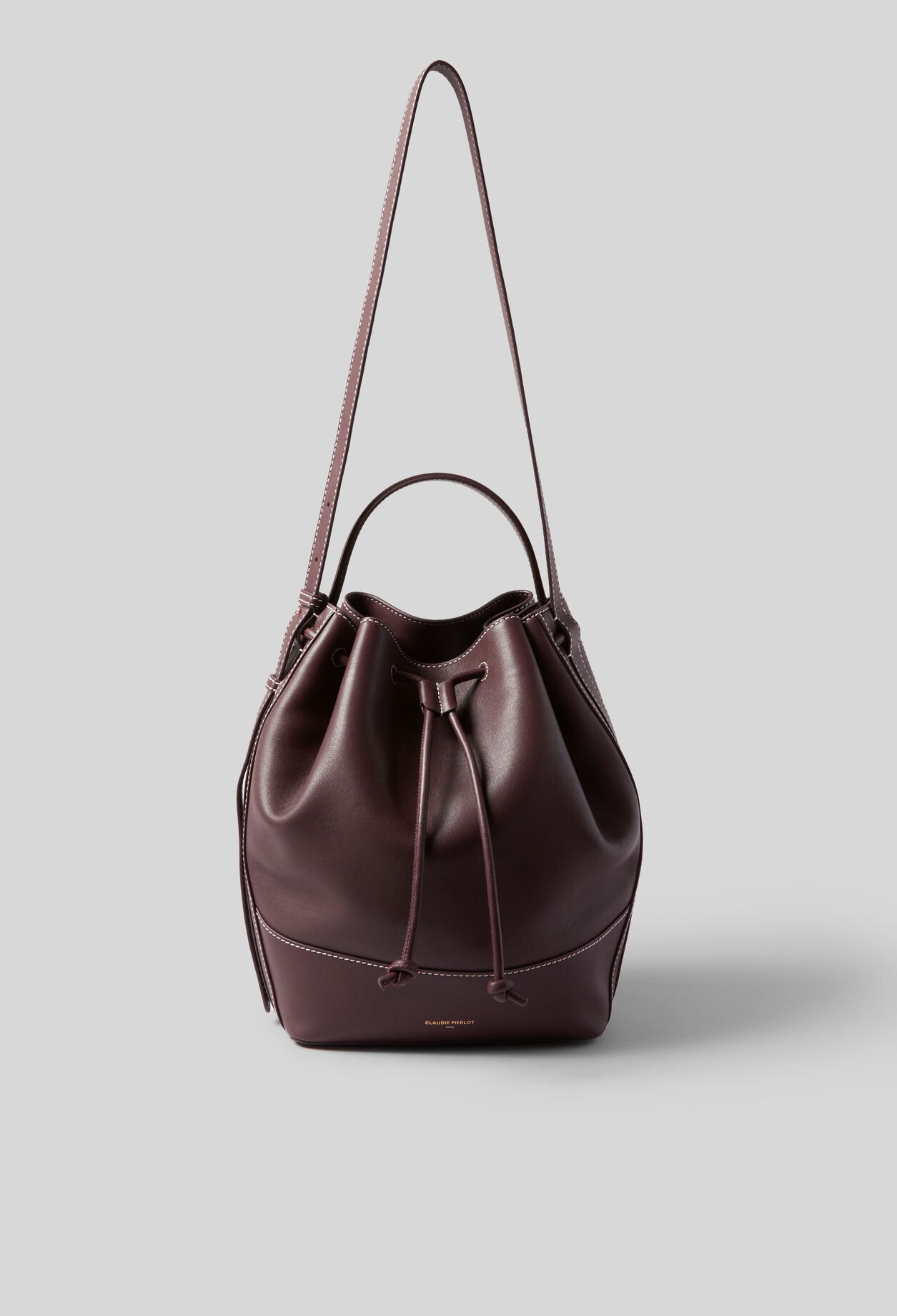 Grand sac seau cuir