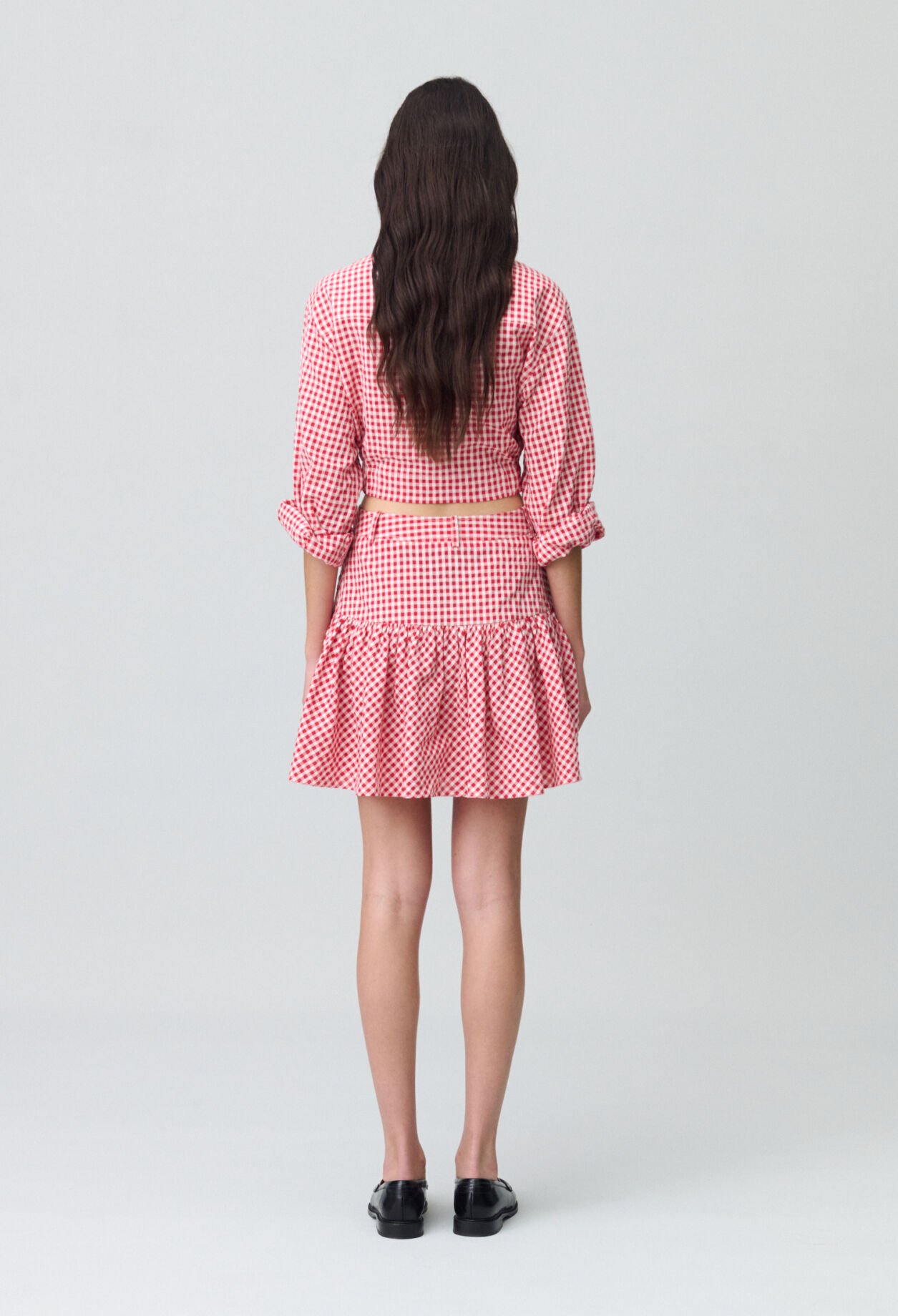 Gingham Check Mini Skirt
