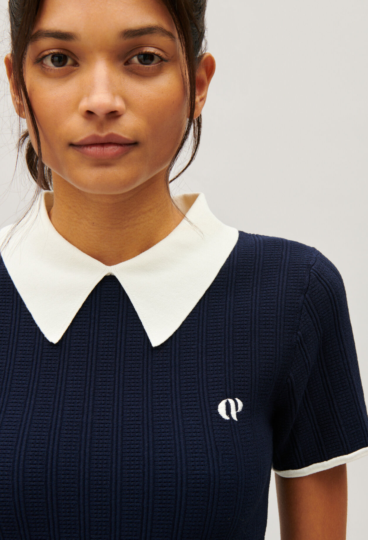 Navy blue tennis top