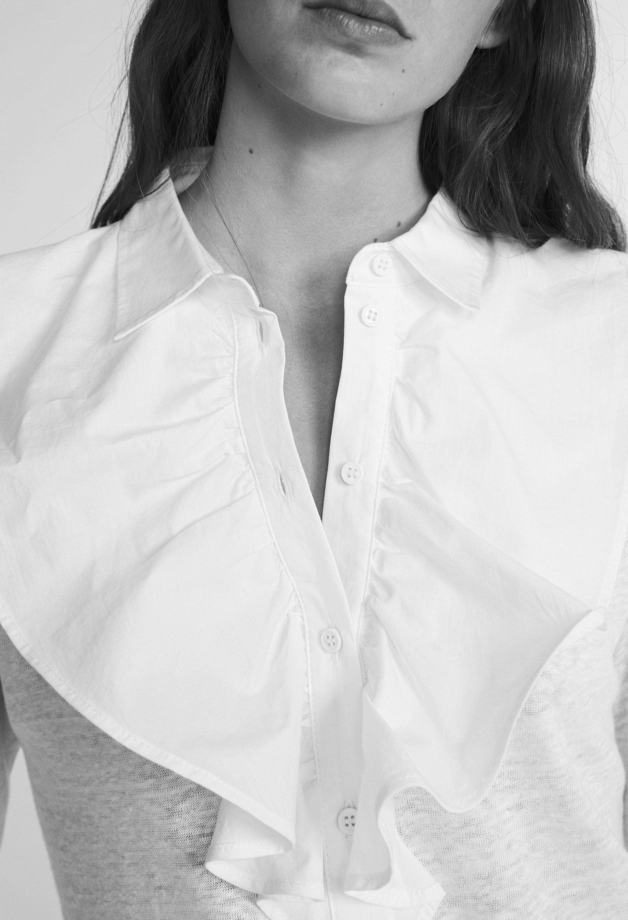T-shirt façon chemise