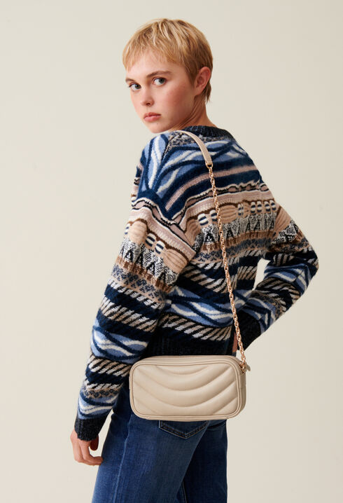 Sac Alba cuir matelassé chaîne