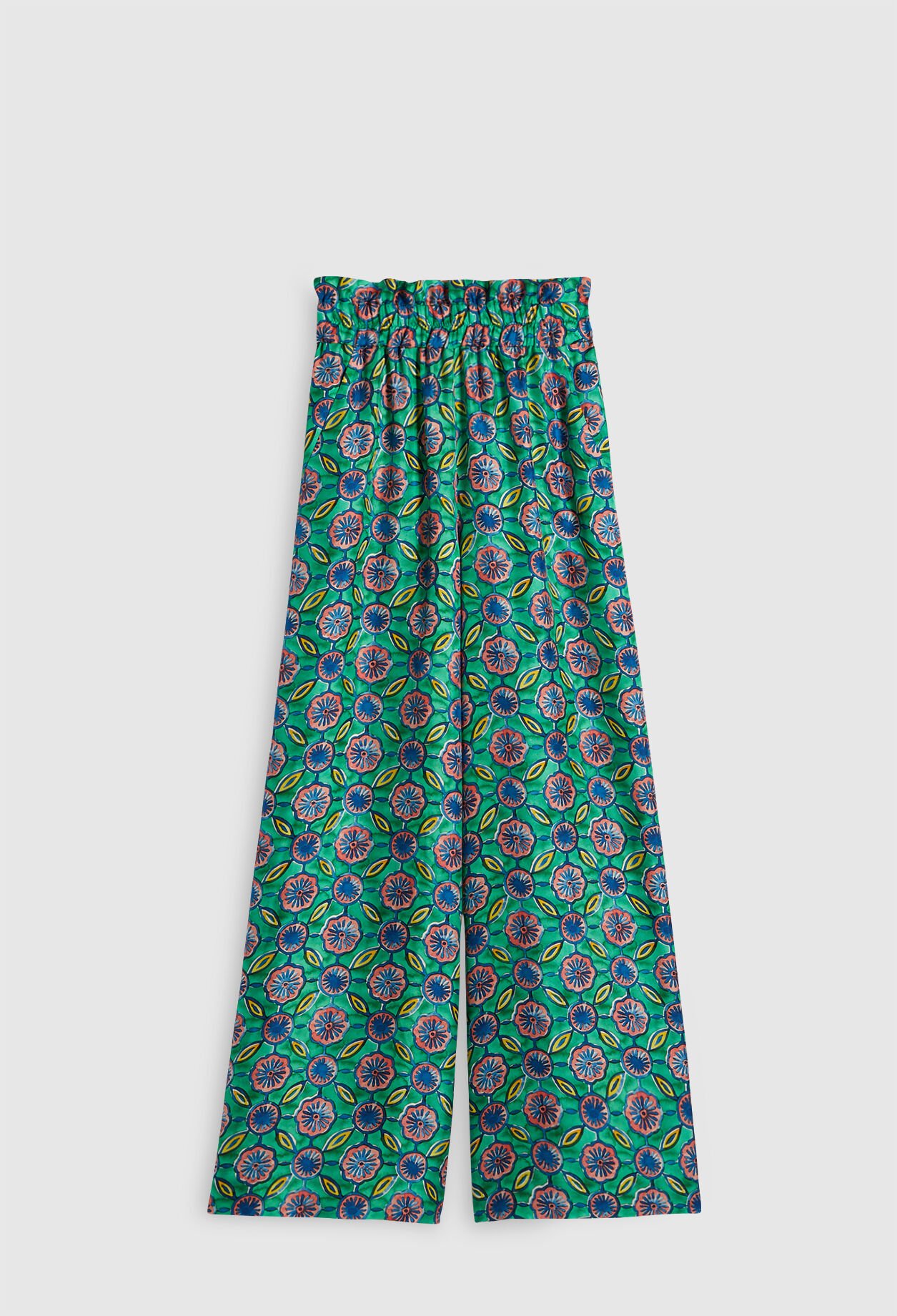 Pantalon à motifs évasé