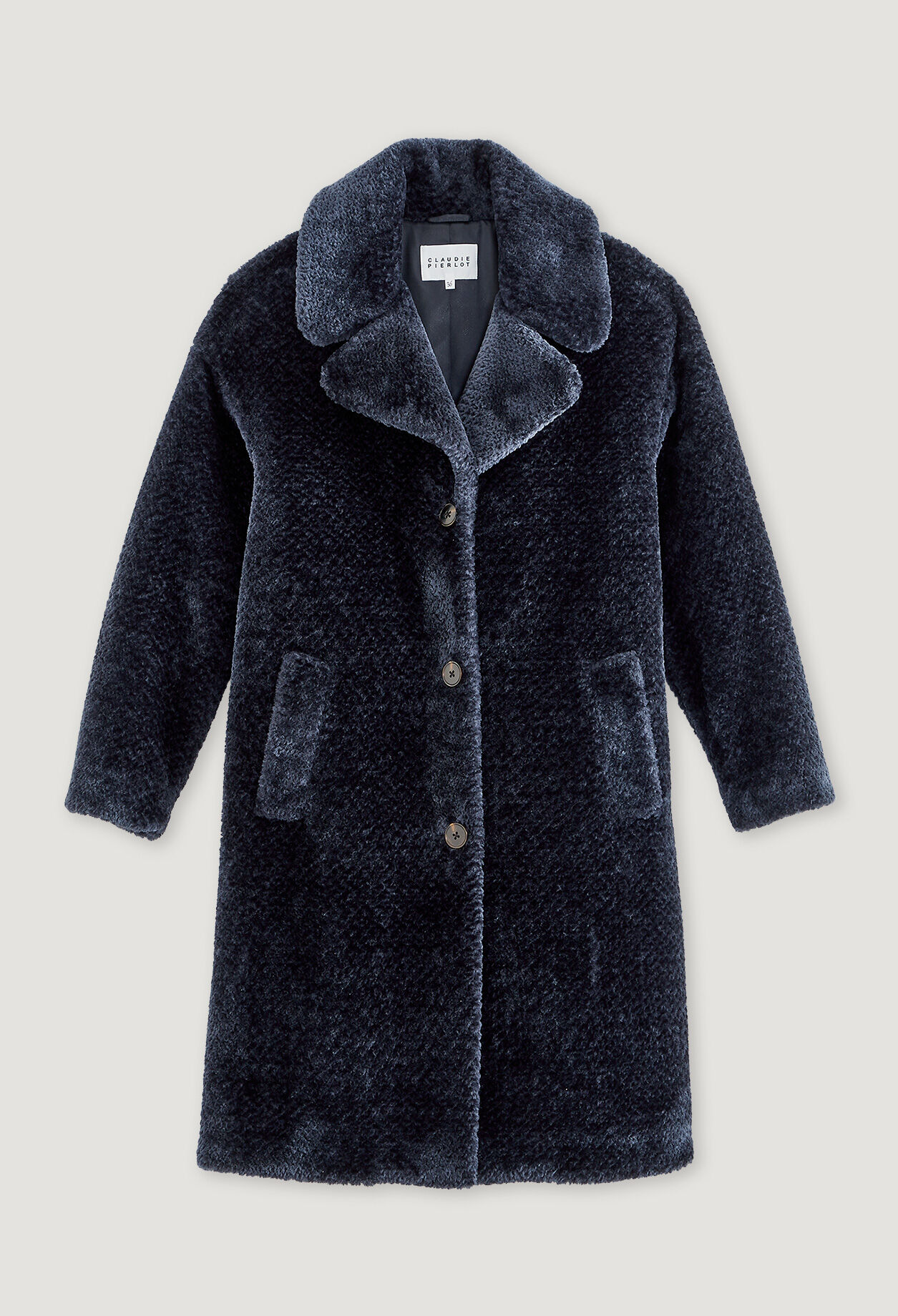 Straight fit coat