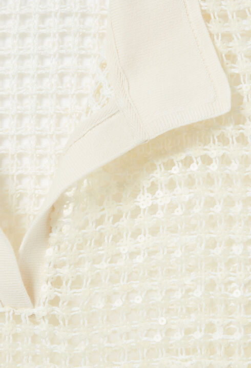 Top manches courtes crochet