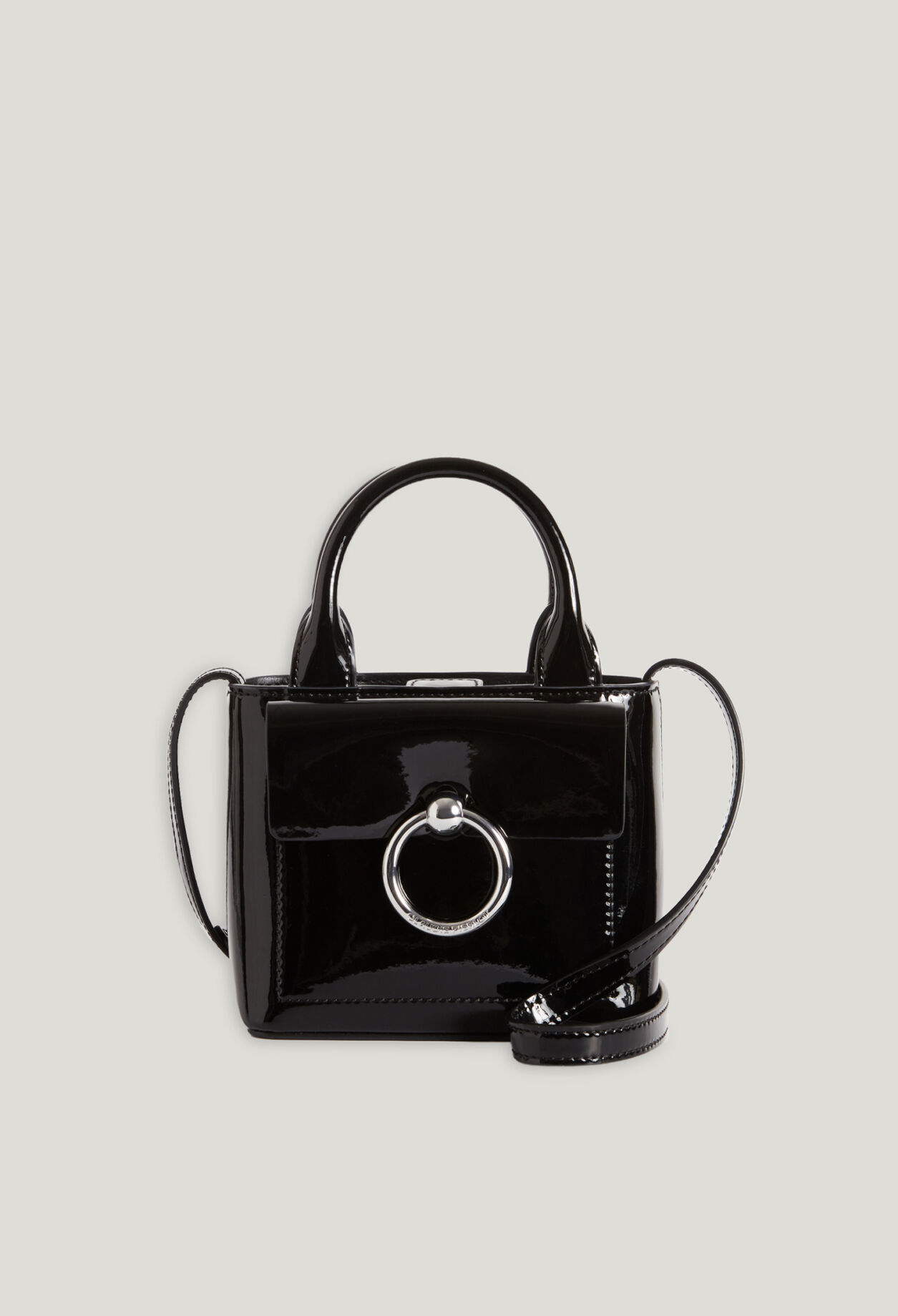 Anouck black patent leather mini bag