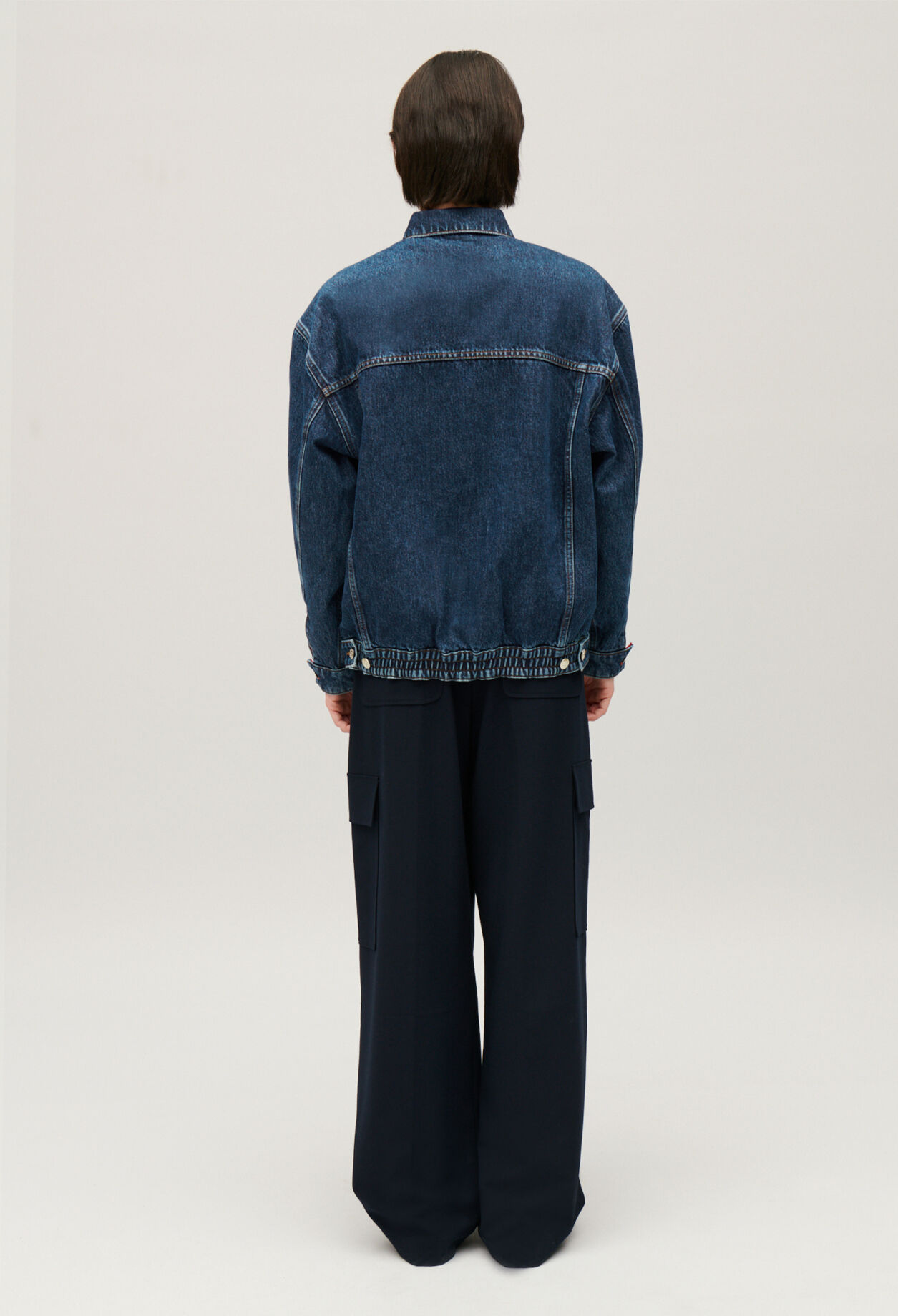 Veste oversize denim réversible