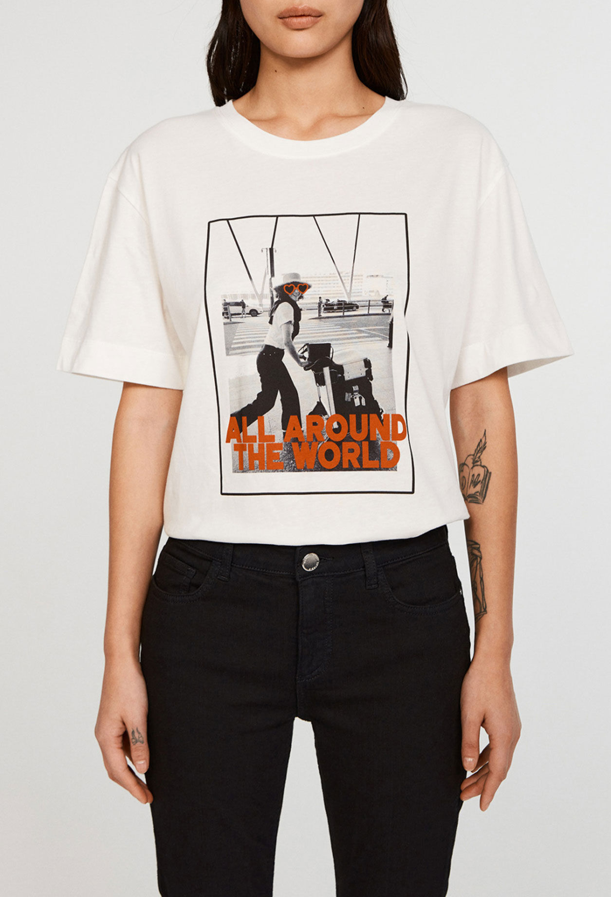 Organic cotton screen-printed T-shirt