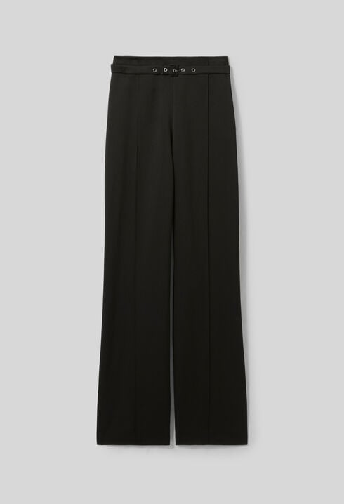 Pantalon droit satiné