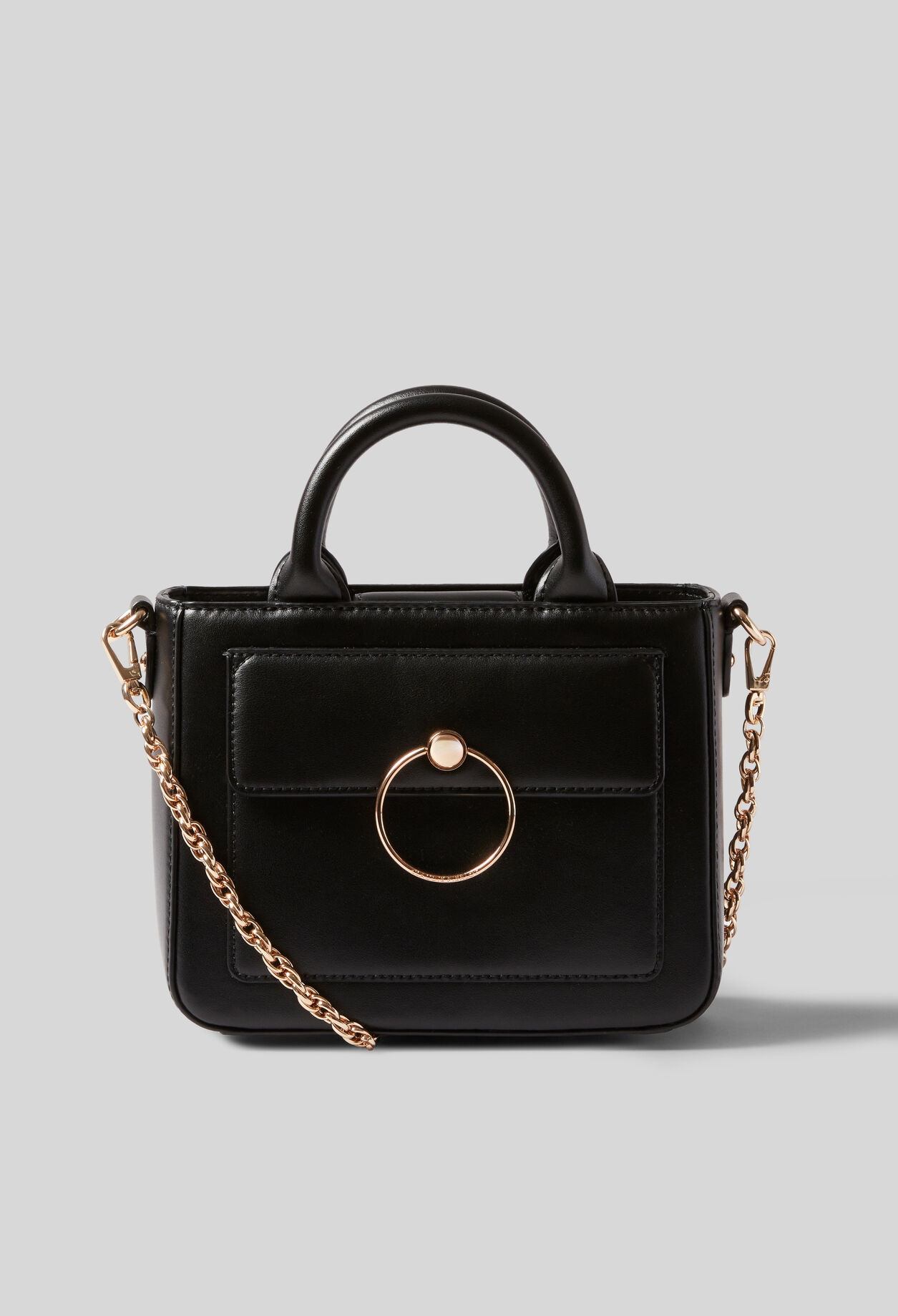 ★パリ発 CLAUDIE PIERLOT★ レザー＆持ち手 ミニガゴバッグ 黒 All bags for women | Claudie Pierlot
