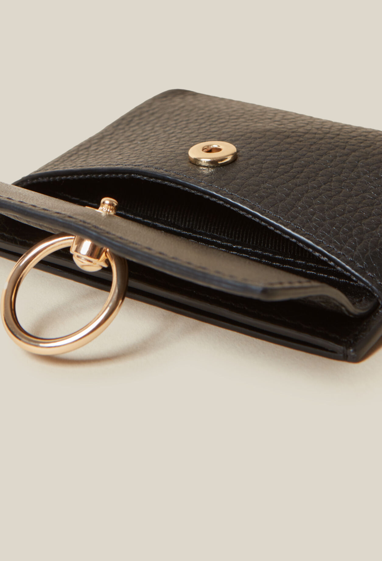 Grained Leather Anouck Card Holder