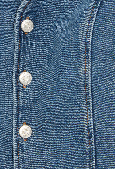 Top sans manches denim bleu