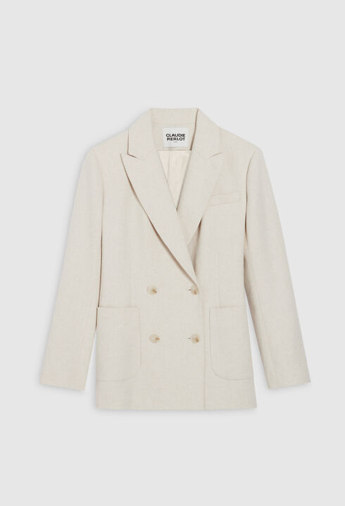 Beige suit jacket