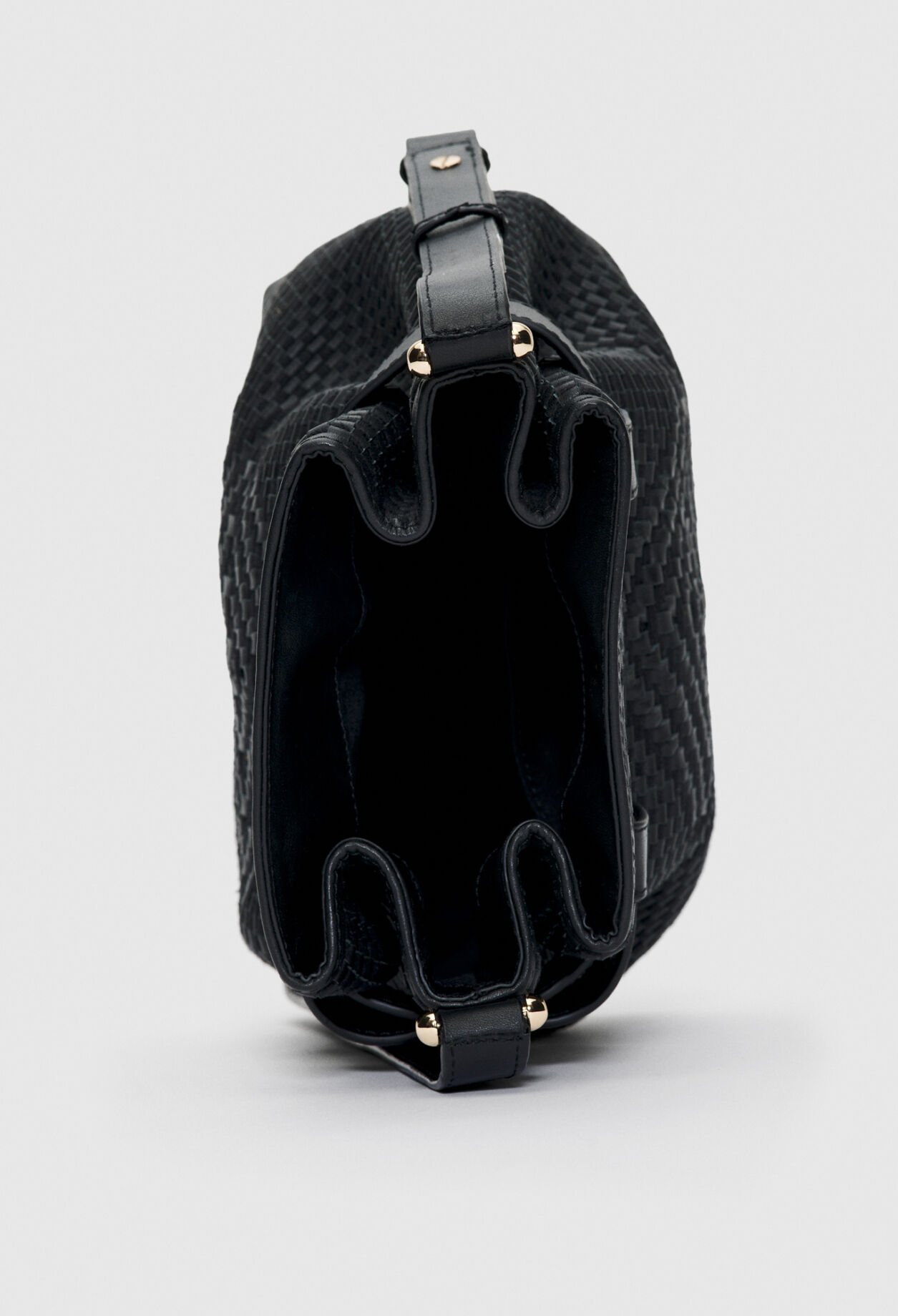 Leather bucket bag