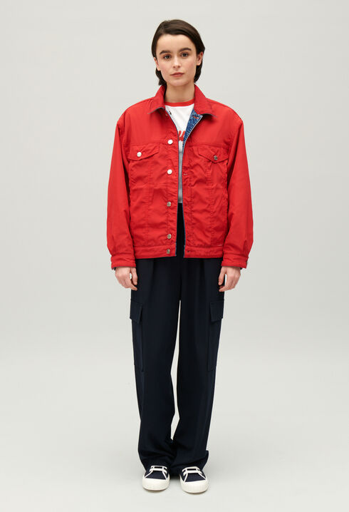 Veste oversize denim réversible