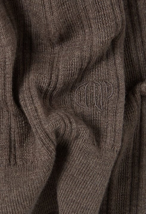 Ribbed Polo Sweater