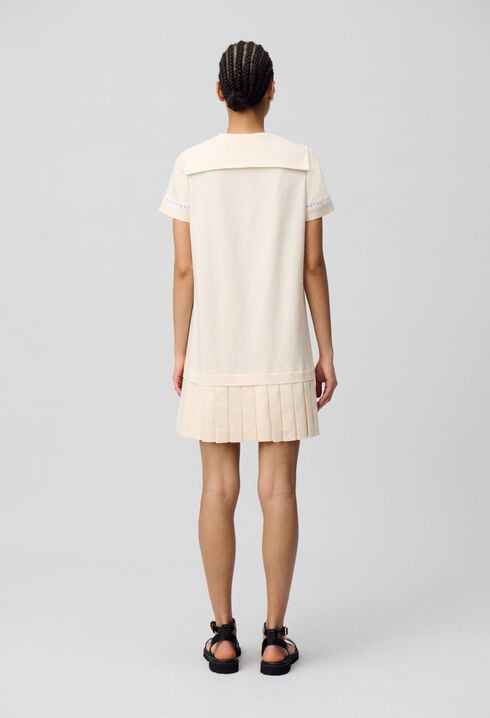 Pleated Mini Dress