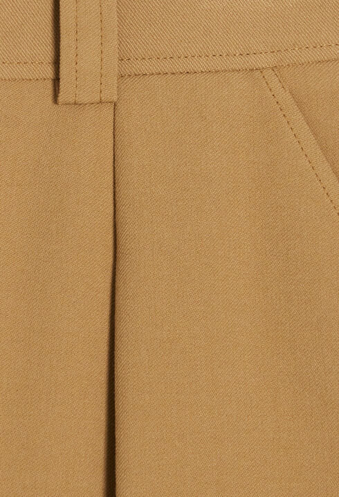 Short taille haute camel