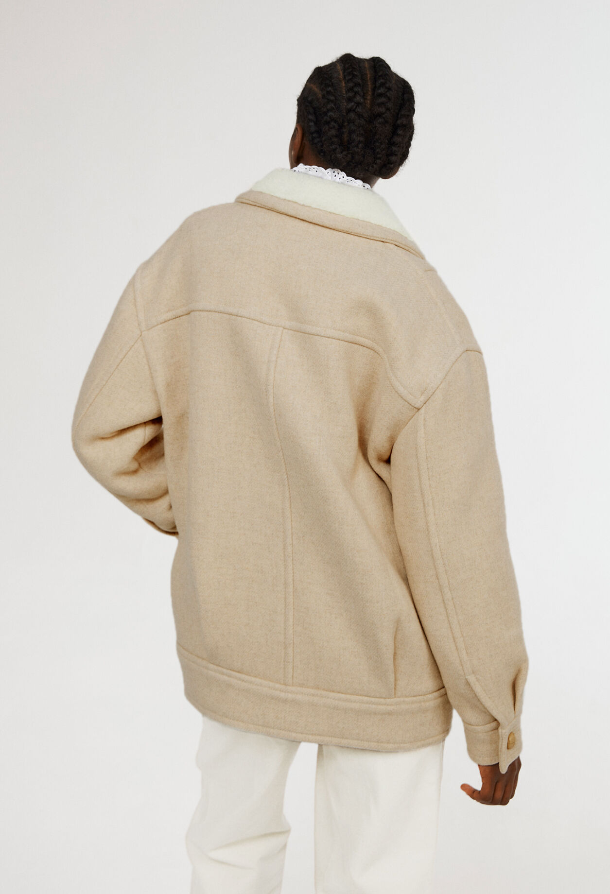 Short wool coat