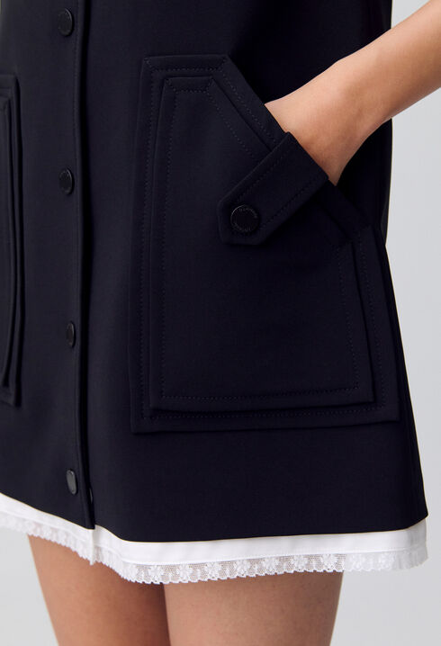 Robe courte chasuble