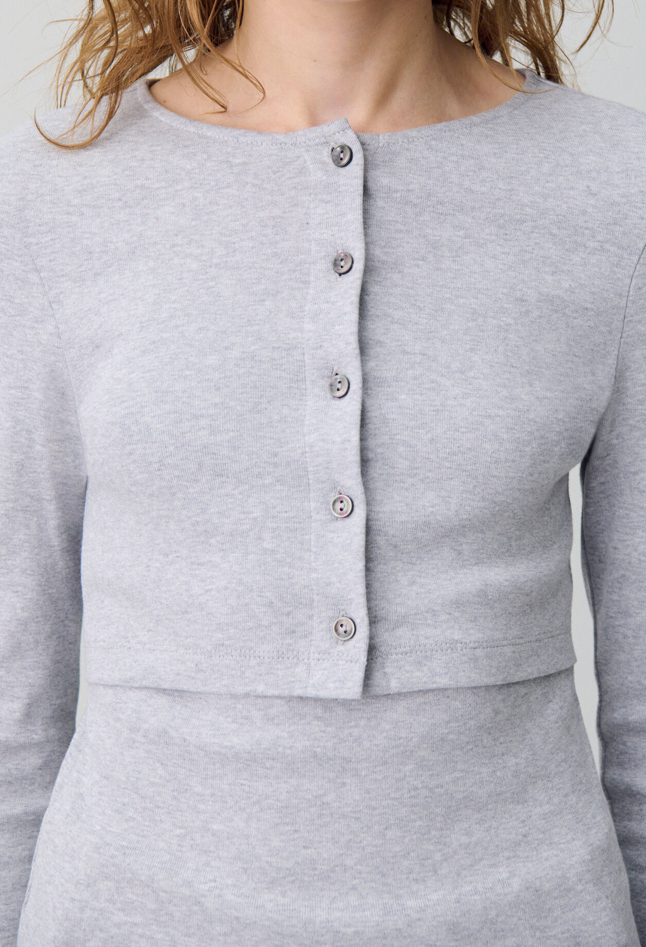 Cotton Cardigan T-Shirt Set