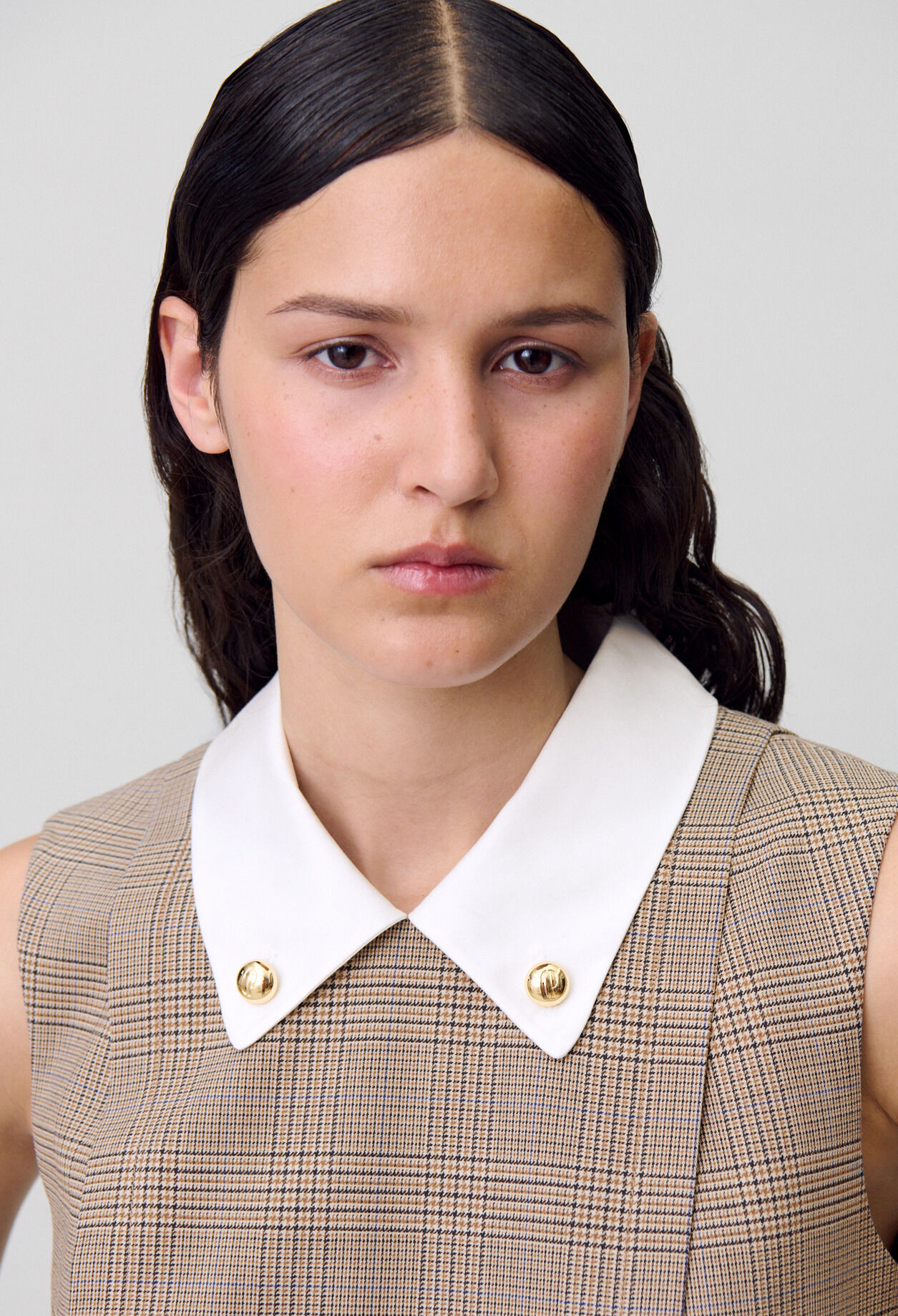 Short checked dress