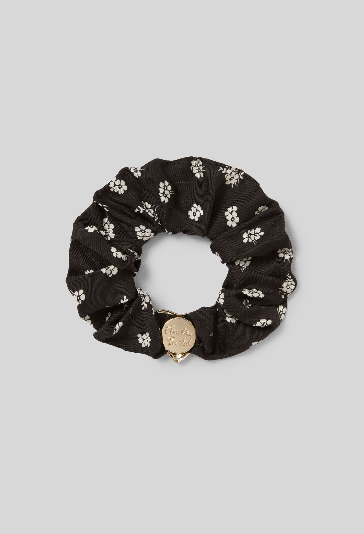 Heart Jewel Floral Scrunchie
