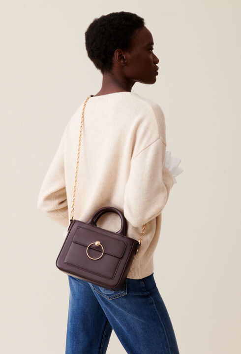 Sac Anouck cuir lisse chaîne