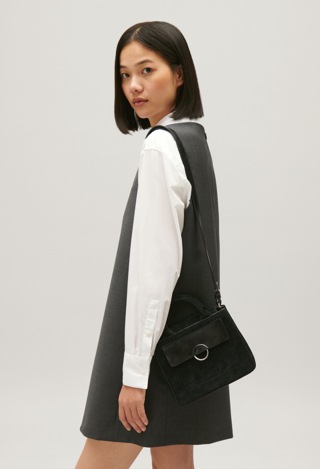 Sac Anouck Mini cuir noir pour femme Claudie Pierlot