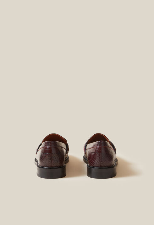 Mocassins effet serpent boucle CP