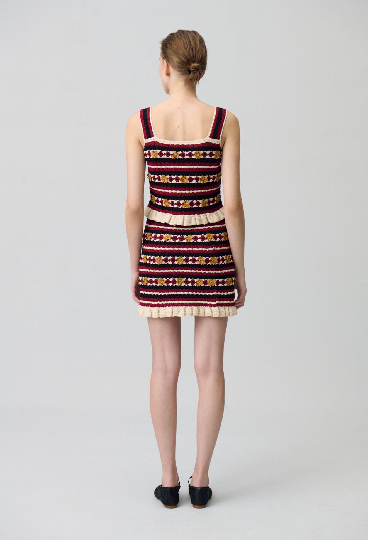 Jupe courte crochet