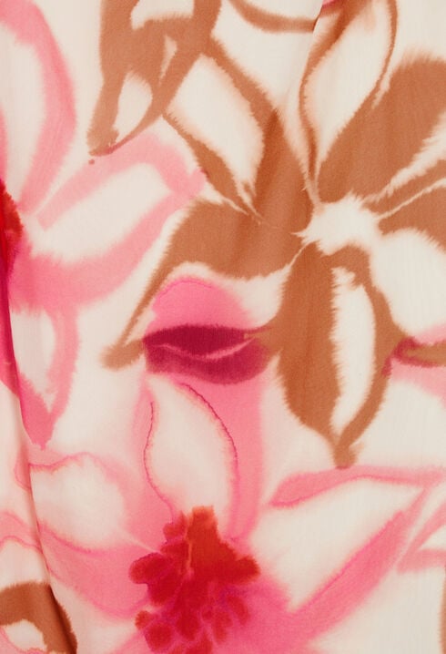 Robe midi imprimée soie