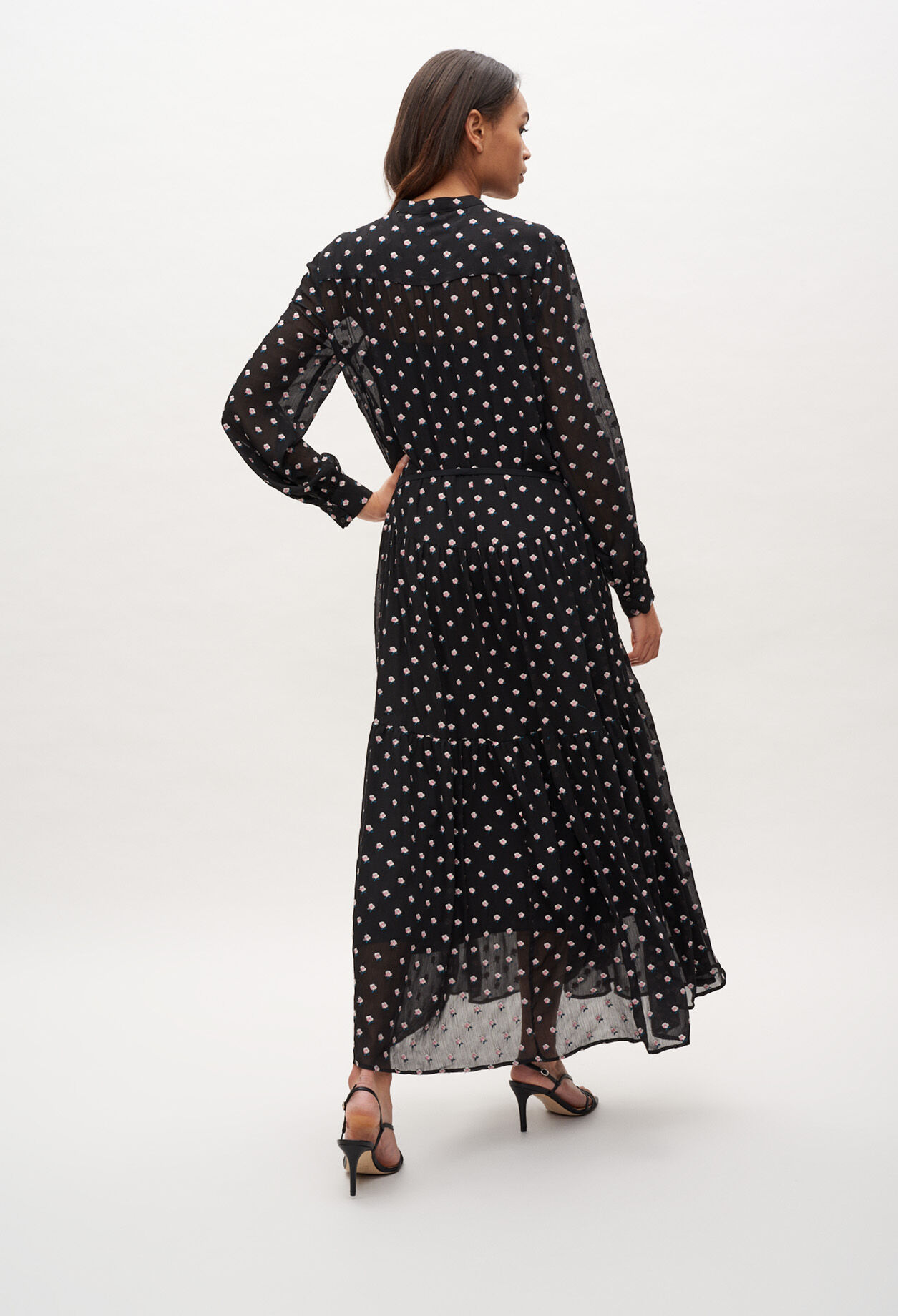 Robe longue à fleurs