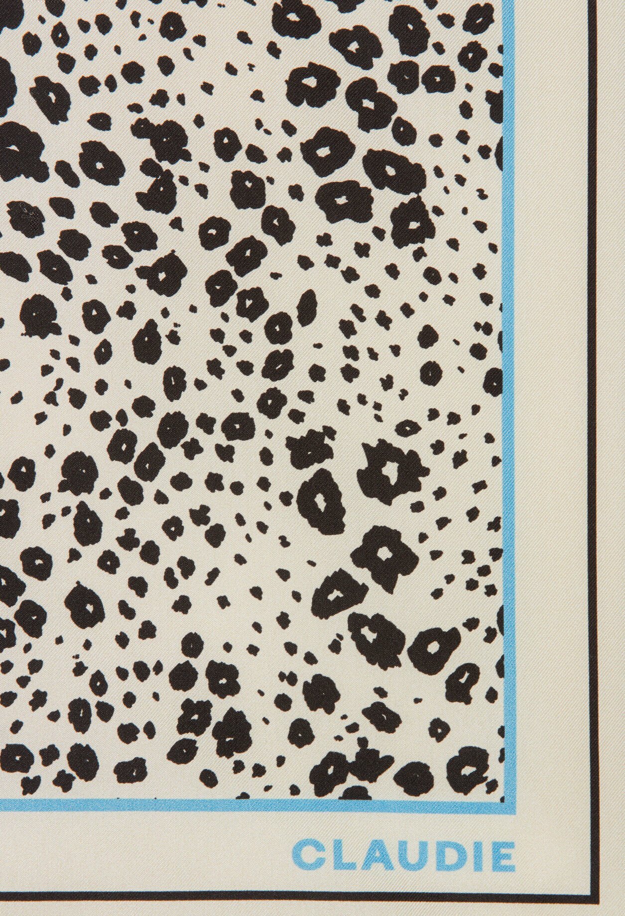 Foulard soie léopard