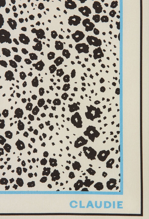 Foulard soie léopard