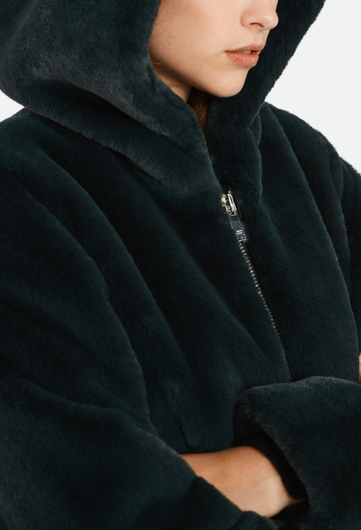 Faux fur jacket