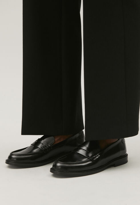 Mocassins cuir noir